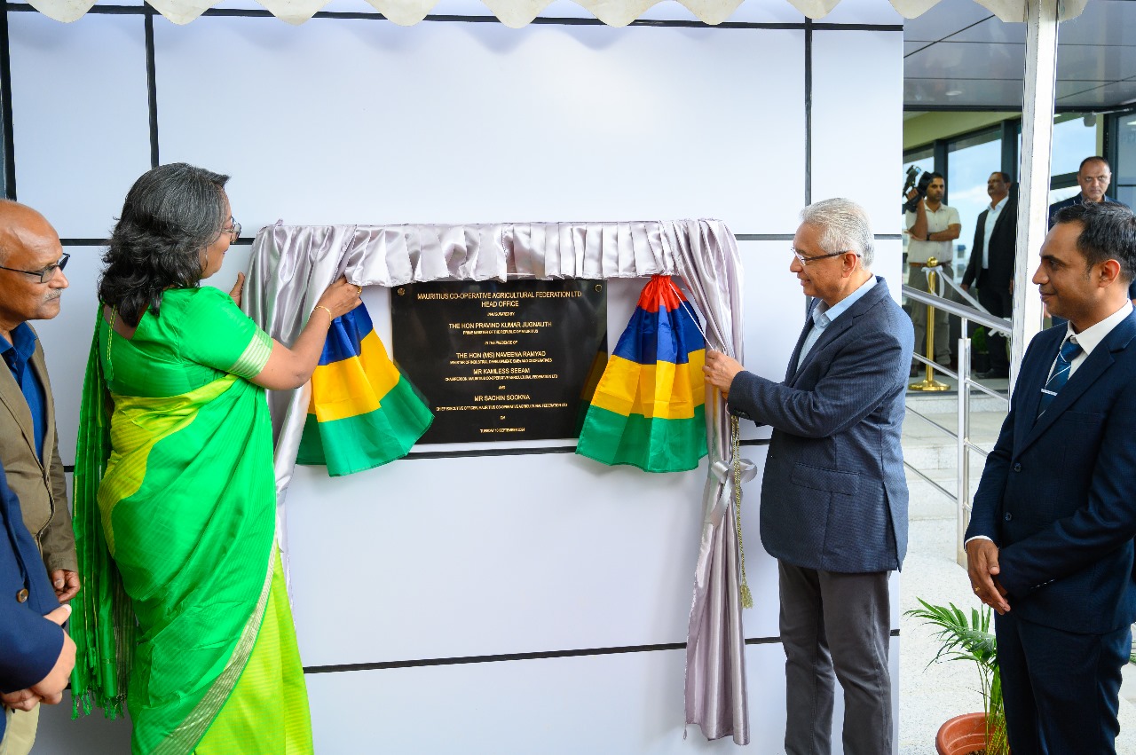 Prime Minister Jugnauth Inaugurates New Head Office of MCAF Ltd in Bell Village